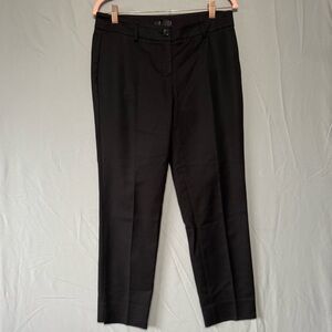 Dalia Womens Pleated Trouser Pants Size 6 Black Office Business Career Event